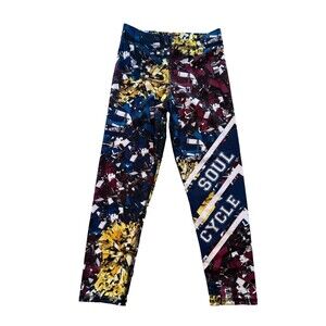 Soul Cyclex Zara Terez  Capri Leggings Womens Size XS Pom Pom Cheer Active